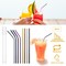 SKUSHOPS 10Pcs 8.5in Stainless Steel Drinking Straws Reusable Metal Drinking Straws for 20oz Tumbler